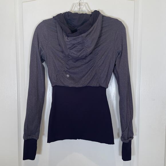 Lululemon Dance Studio Jacket III Reversible Black Grape Thumbhole Sleeves 4 - Picture 9 of 9